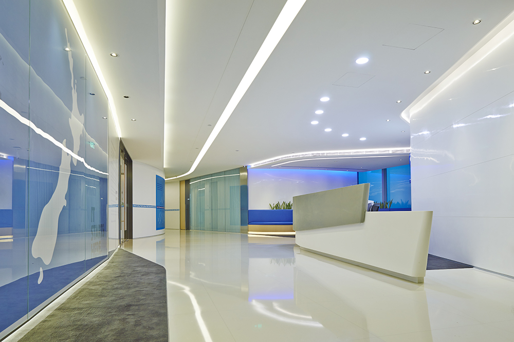 全球乳品公司上海总部办公室装修设计项目3600平方米1