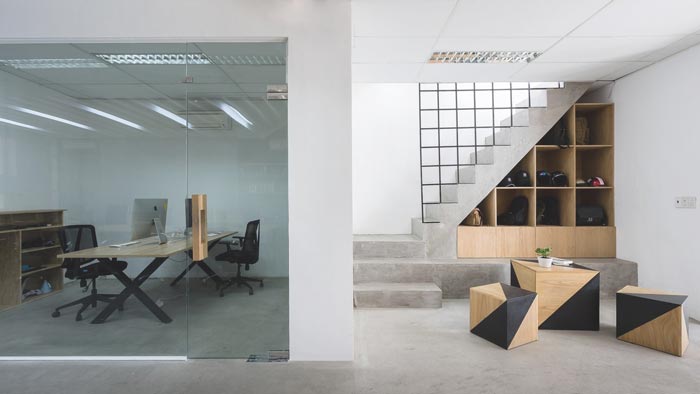 科技公司小型办公室装修效果图180平方米1