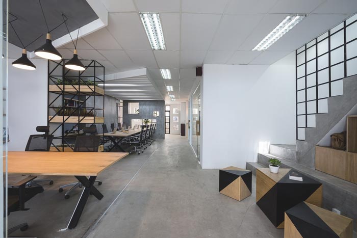 科技公司小型办公室装修效果图180平方米2
