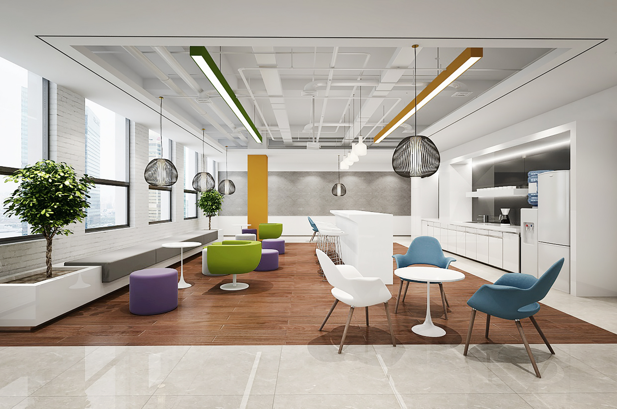 上市公司办公室装修设计案例13000平米4
