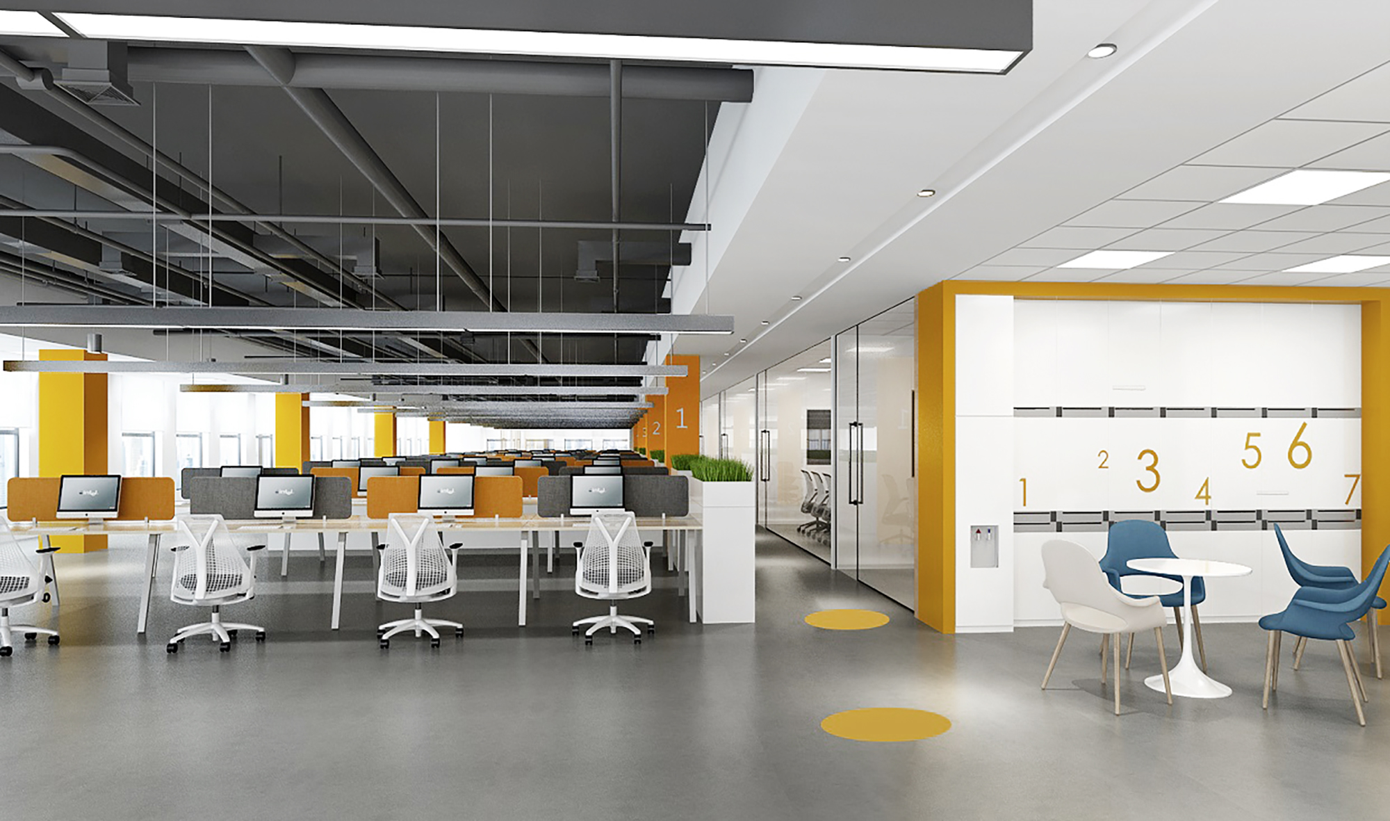 上市公司办公室装修设计案例13000平米6